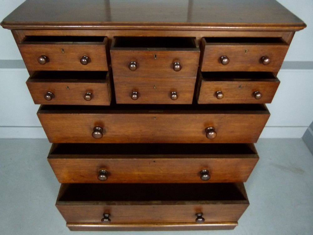 Superb Quality Large Victorian Mahogany Chest Of Drawers View V