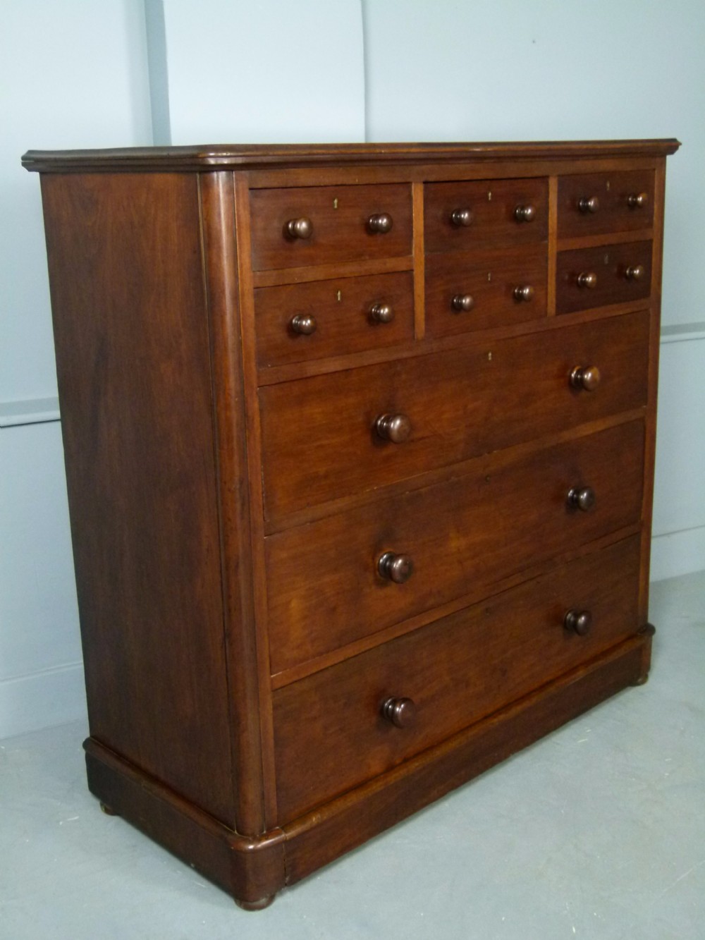 Superb Quality Large Victorian Mahogany Chest Of Drawers View VIII