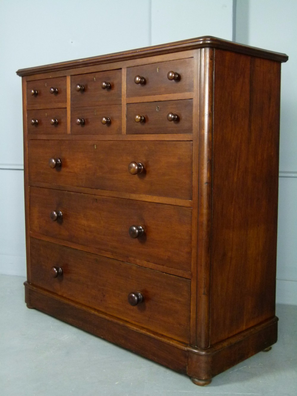 Superb Quality Large Victorian Mahogany Chest Of Drawers View IX