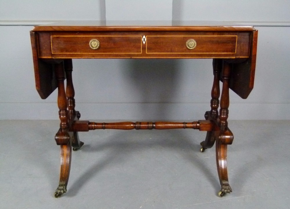 Elegant Regency Mahogany Pembroke Table  View V