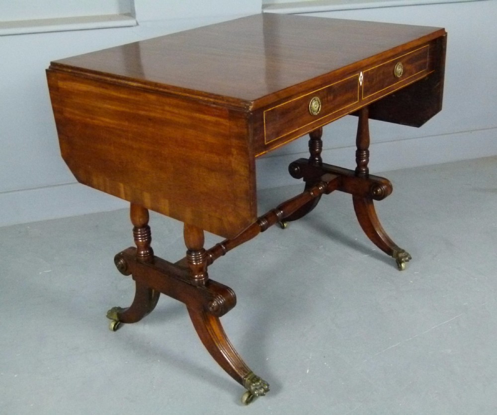 Elegant Regency Mahogany Pembroke Table  View VI