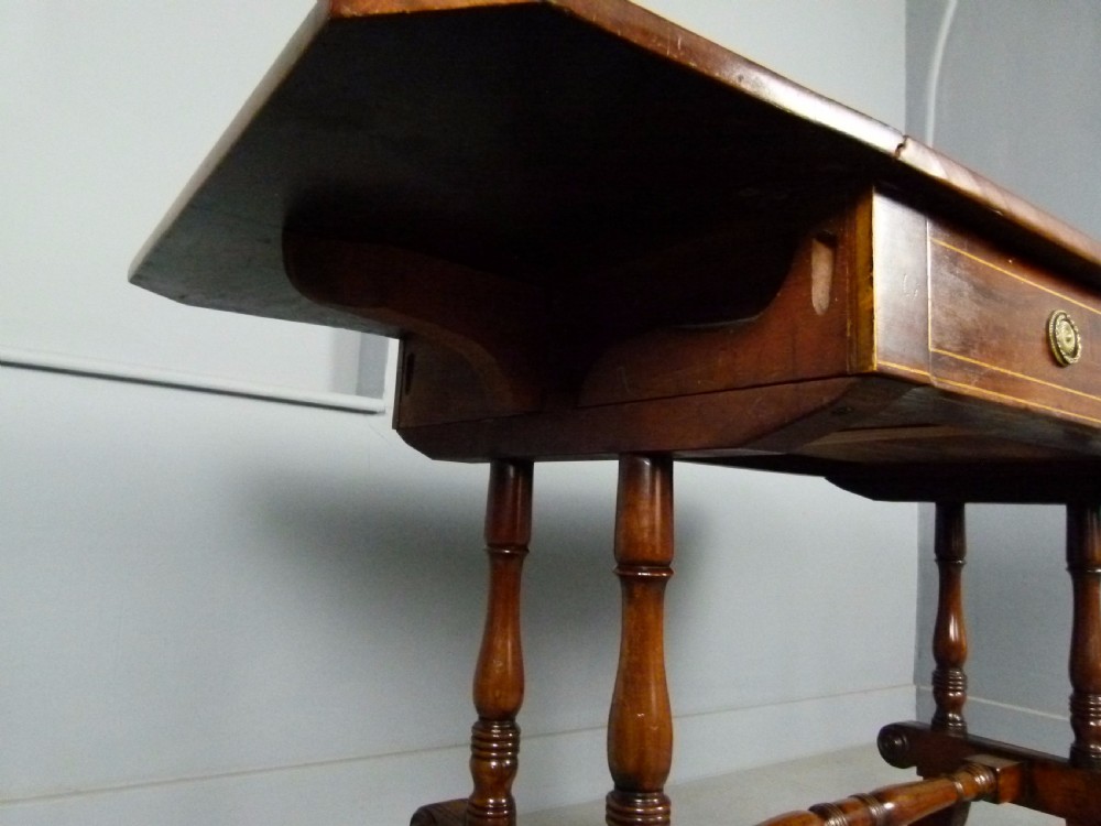 Elegant Regency Mahogany Pembroke Table  View X