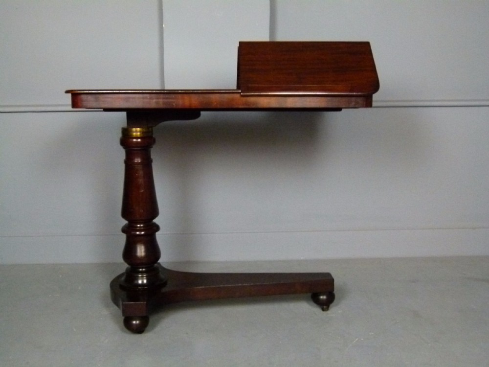 Victorian Mahogany Adjustable Double Reading Table Stand View IV