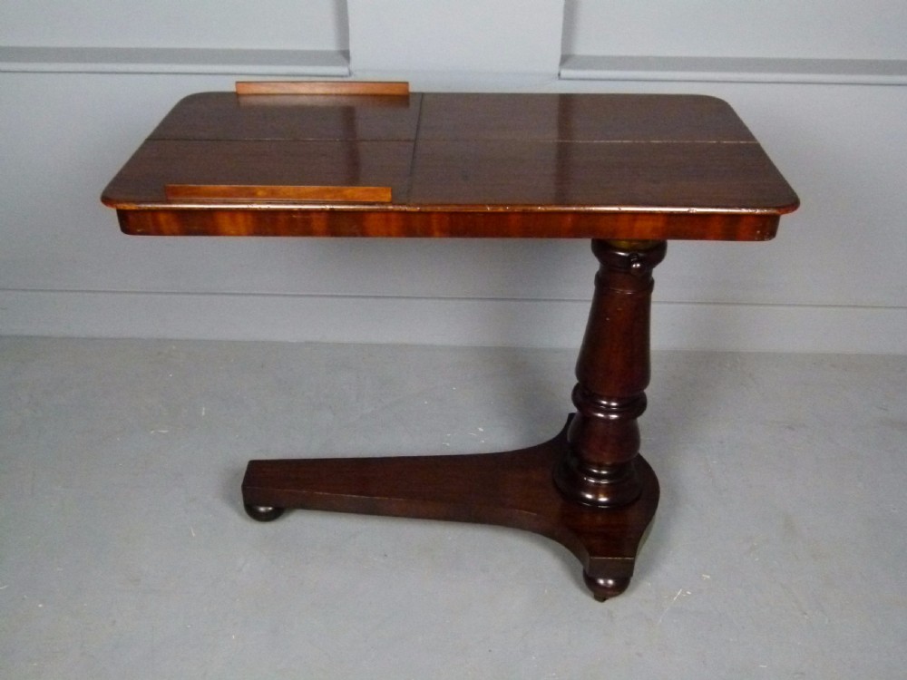 Victorian Mahogany Adjustable Double Reading Table Stand View VI