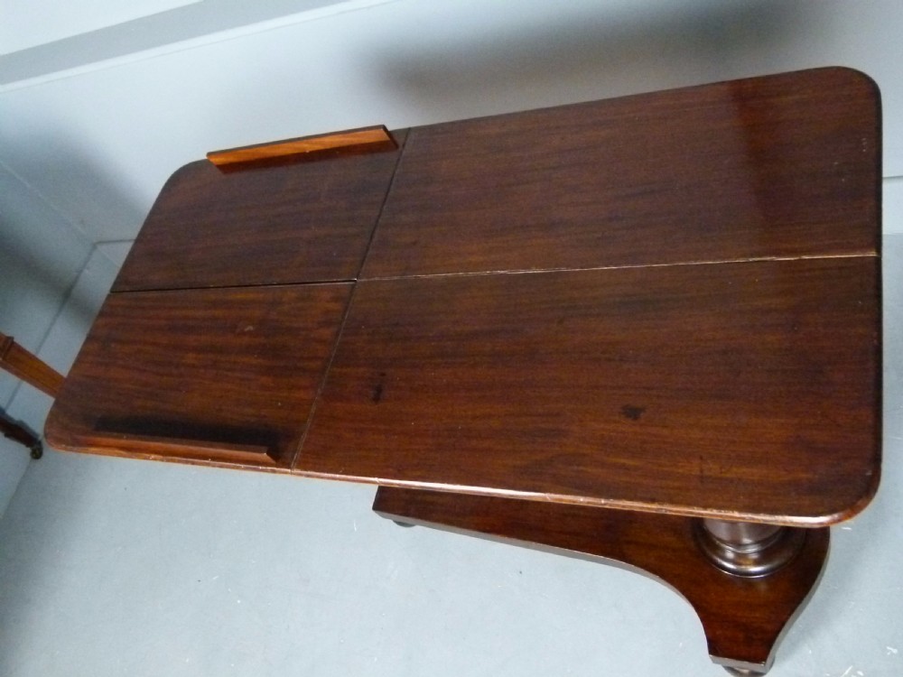 Victorian Mahogany Adjustable Double Reading Table Stand View VII