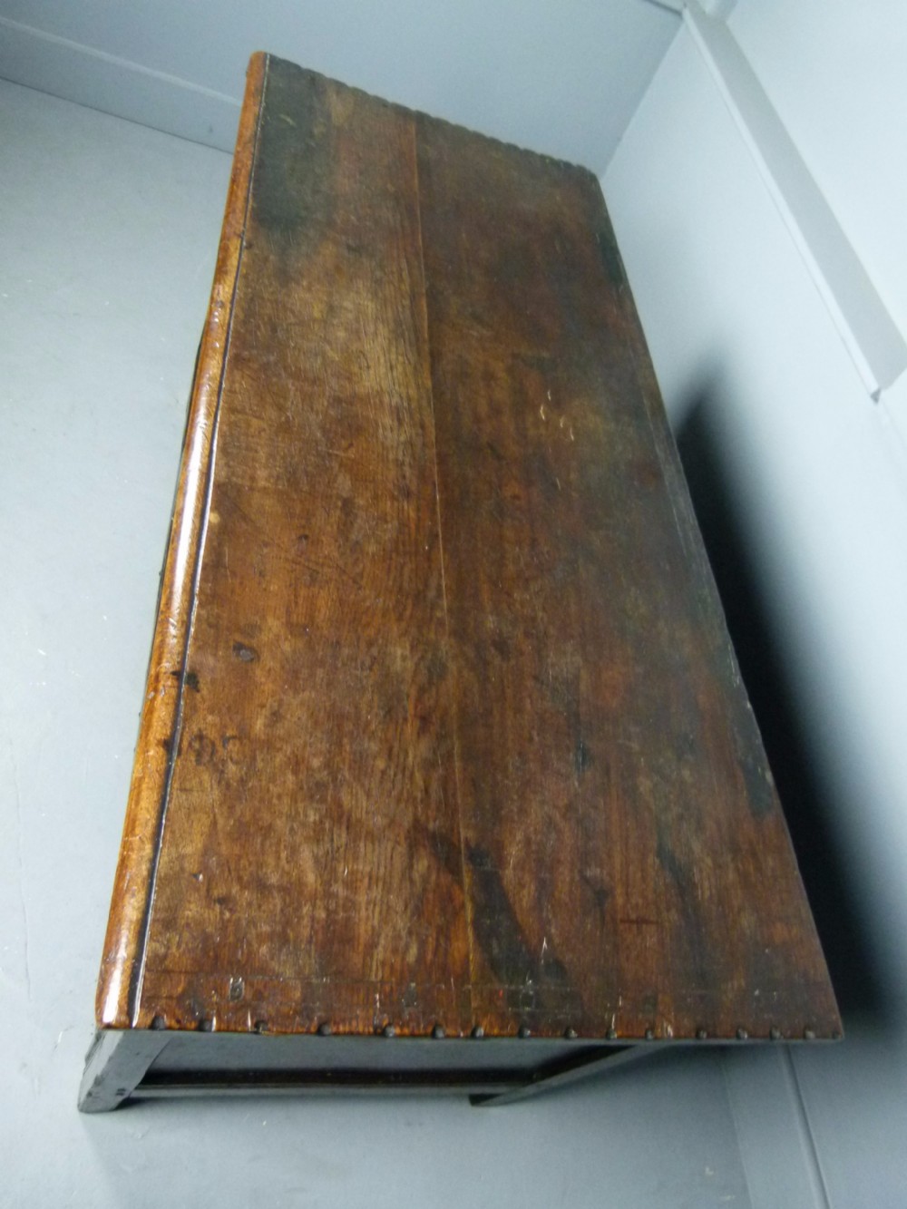 17th Century Carved Oak Coffer Chest View V
