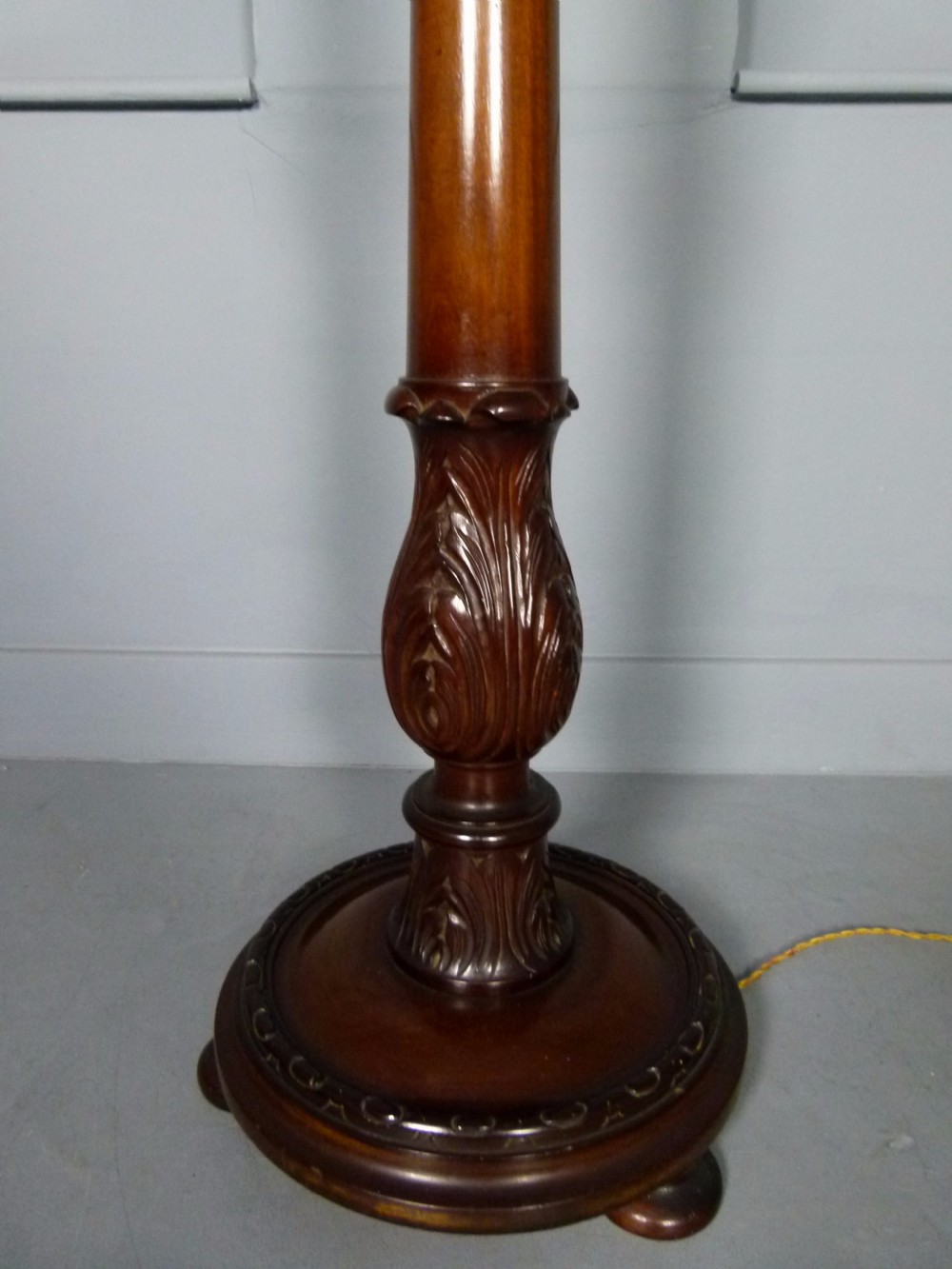 Elegant Edwardian Mahogany Standard Lamp View II