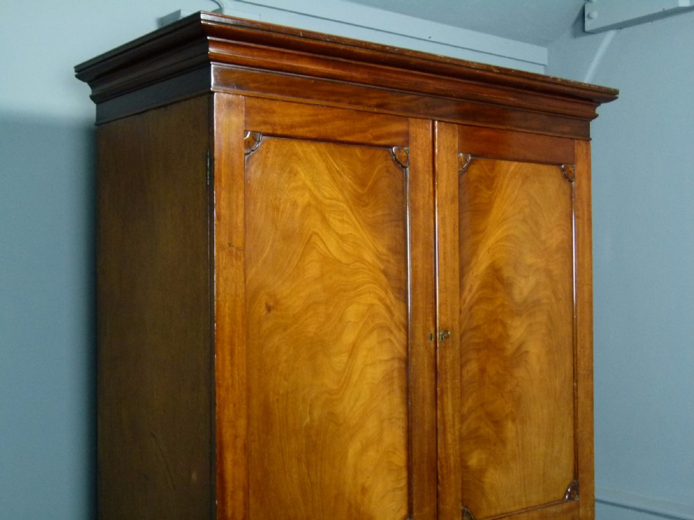 William IV Mahogany Linen-Press c1830 View V