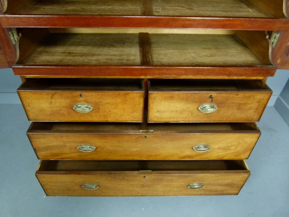William IV Mahogany Linen-Press c1830 View XVI