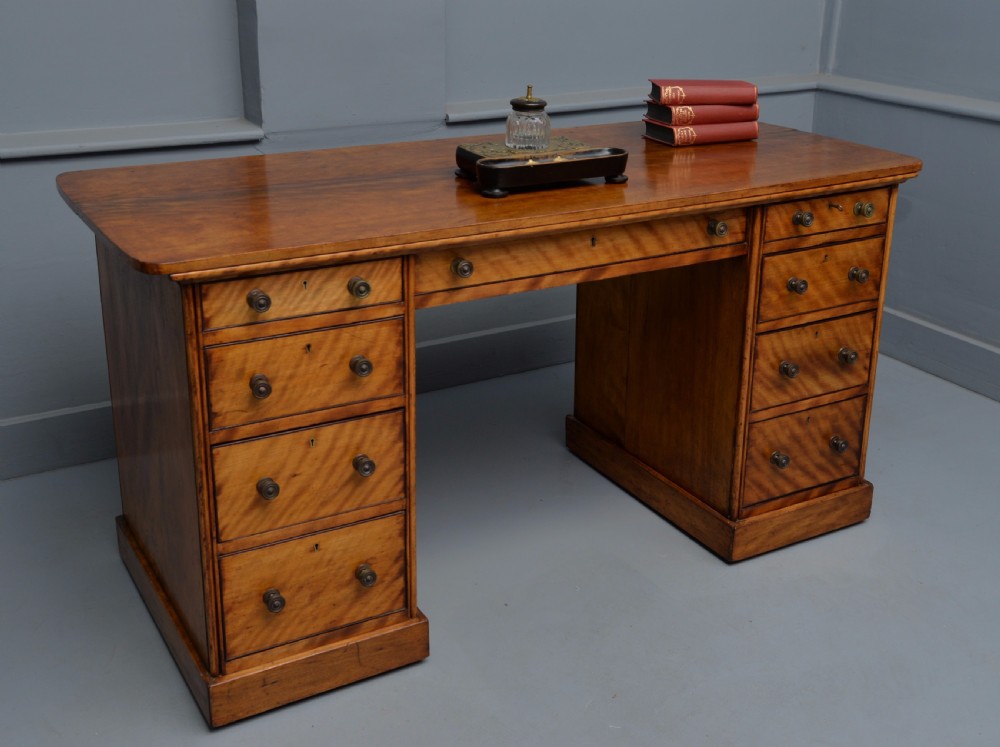 Victorian Satinwood Desk