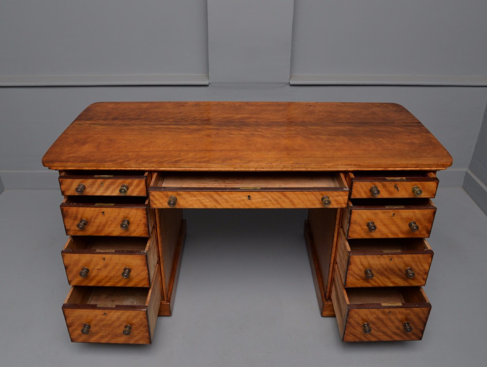 Victorian Satinwood Desk View VIII