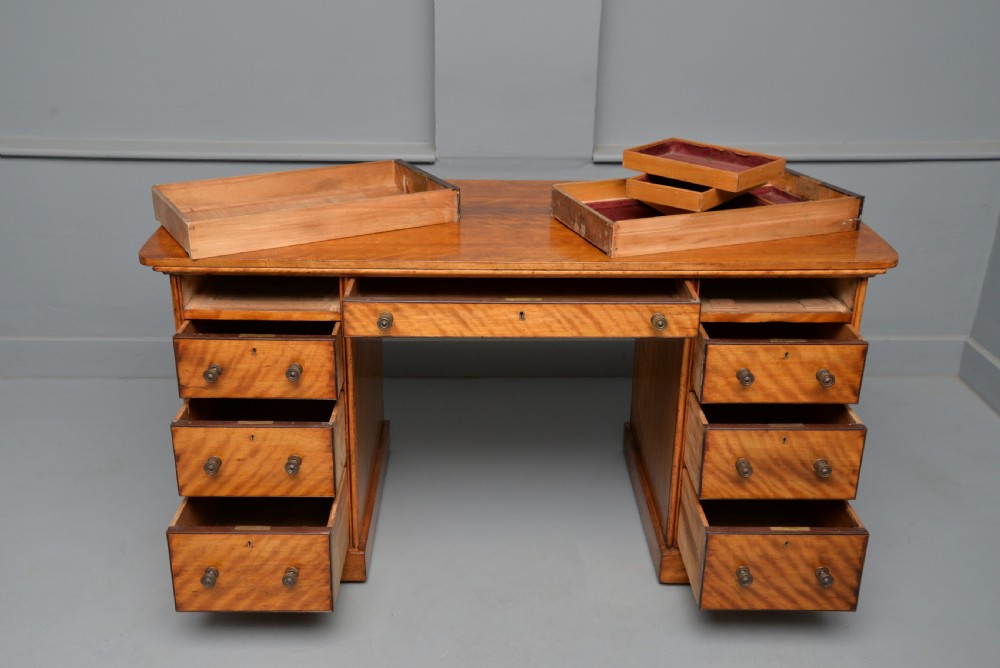 Victorian Satinwood Desk View IX