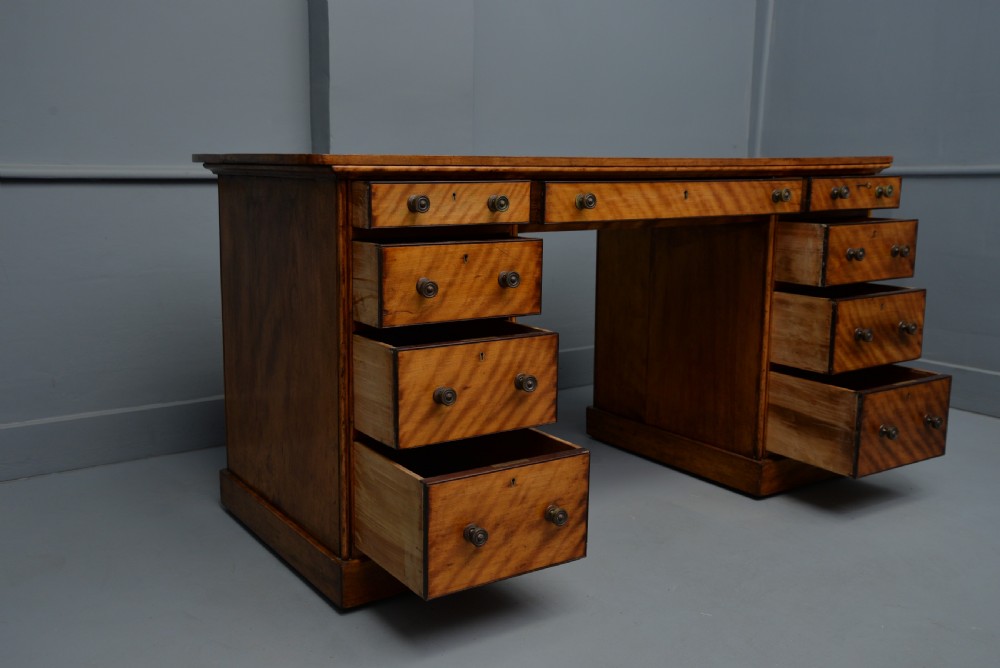 Victorian Satinwood Desk View X