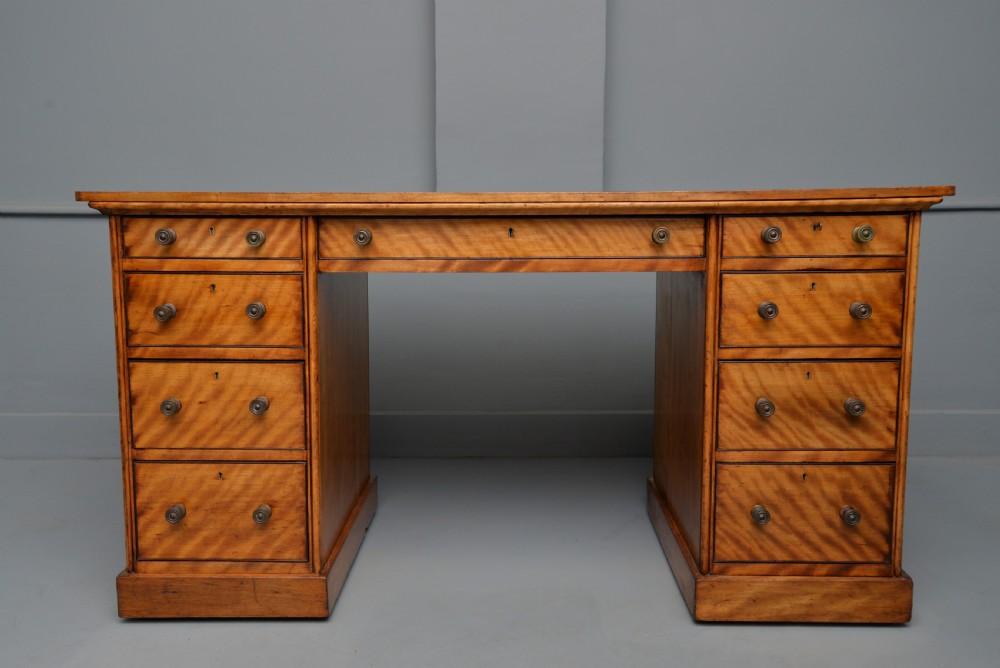 Victorian Satinwood Desk View XI