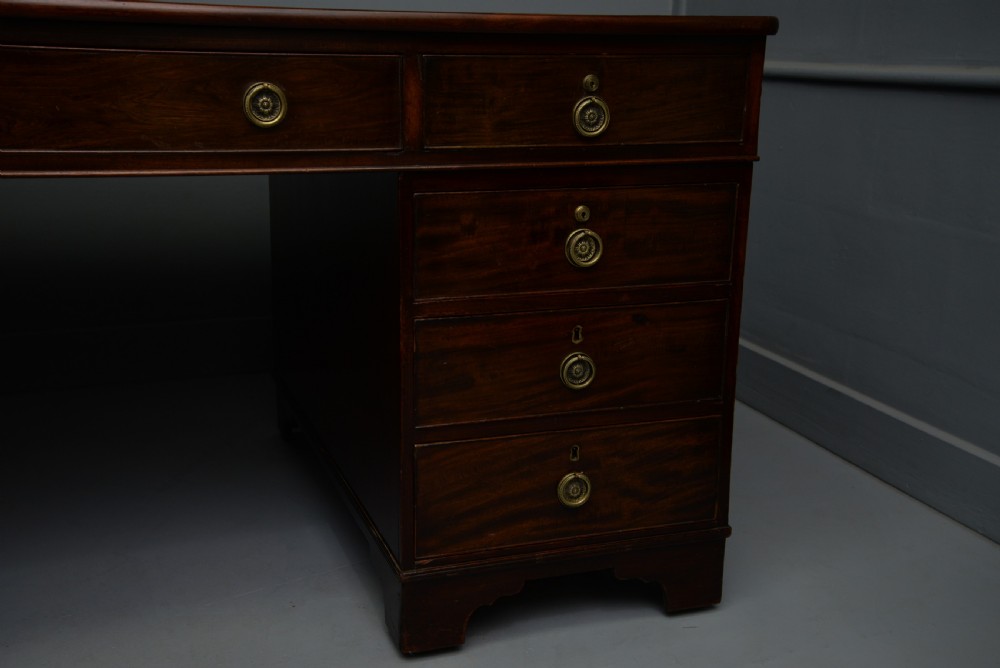 19th Century Mahogany Partners Desk View IV