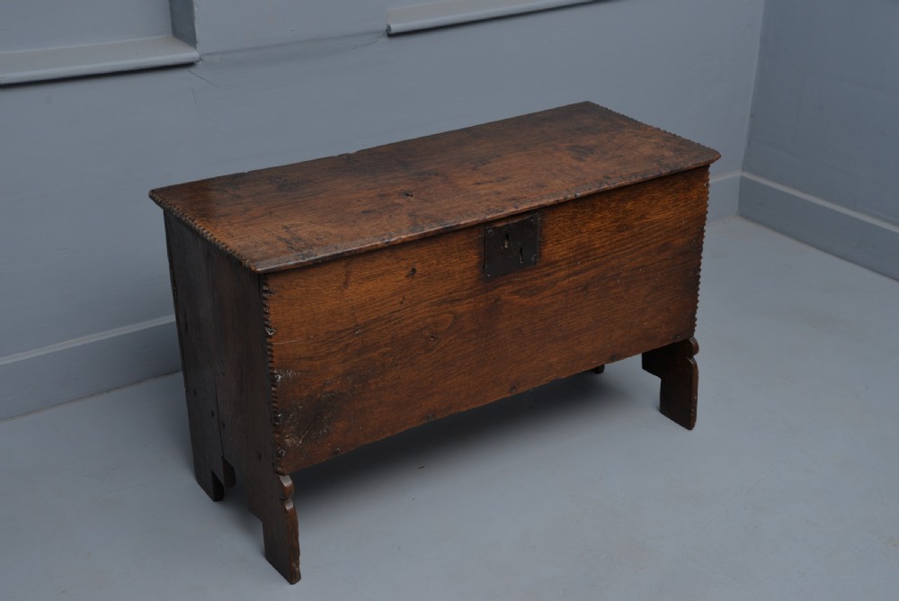 17th Century Oak Six Plank Coffer View VI
