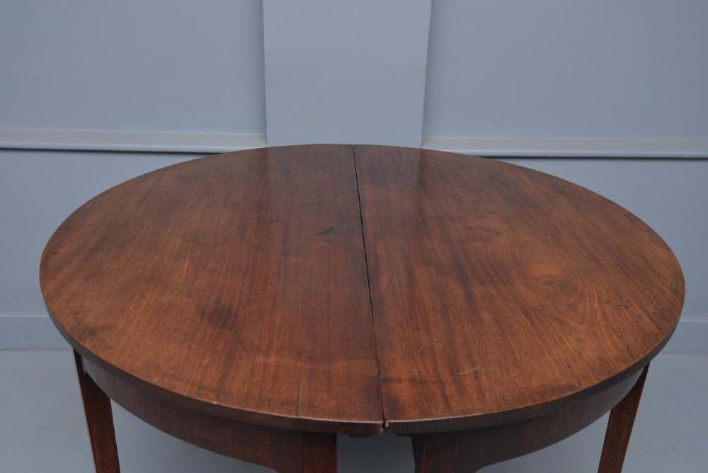 Pair Of Georgian Mahogany Demi-Lune Console Tables View XI