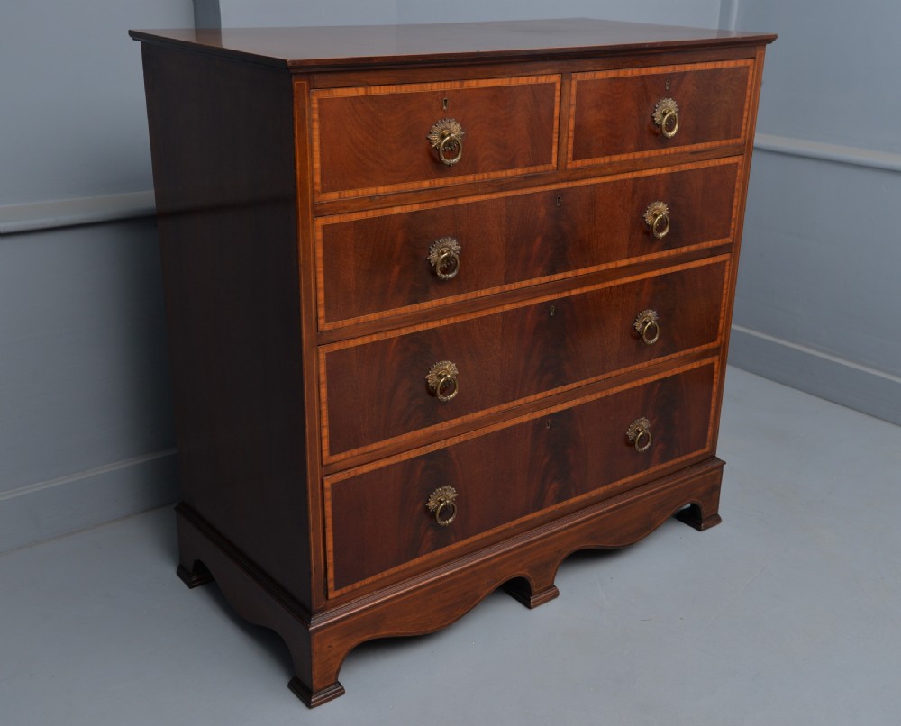 Fine Edwardian Mahogany Chest Of Drawers View III