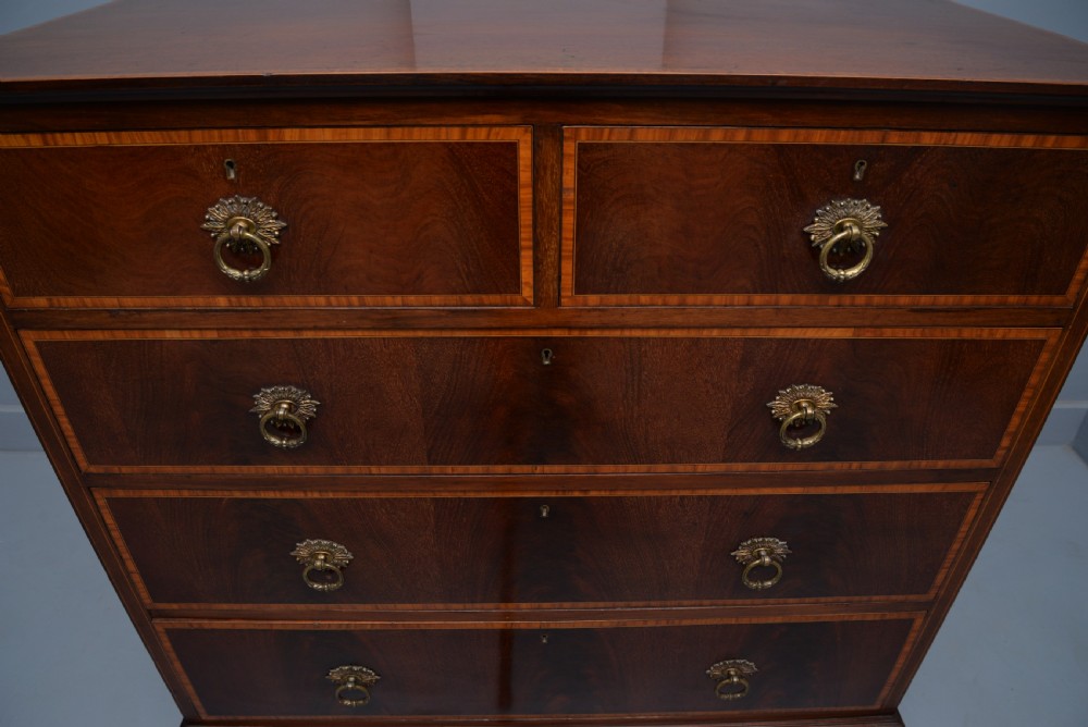 Fine Edwardian Mahogany Chest Of Drawers View V