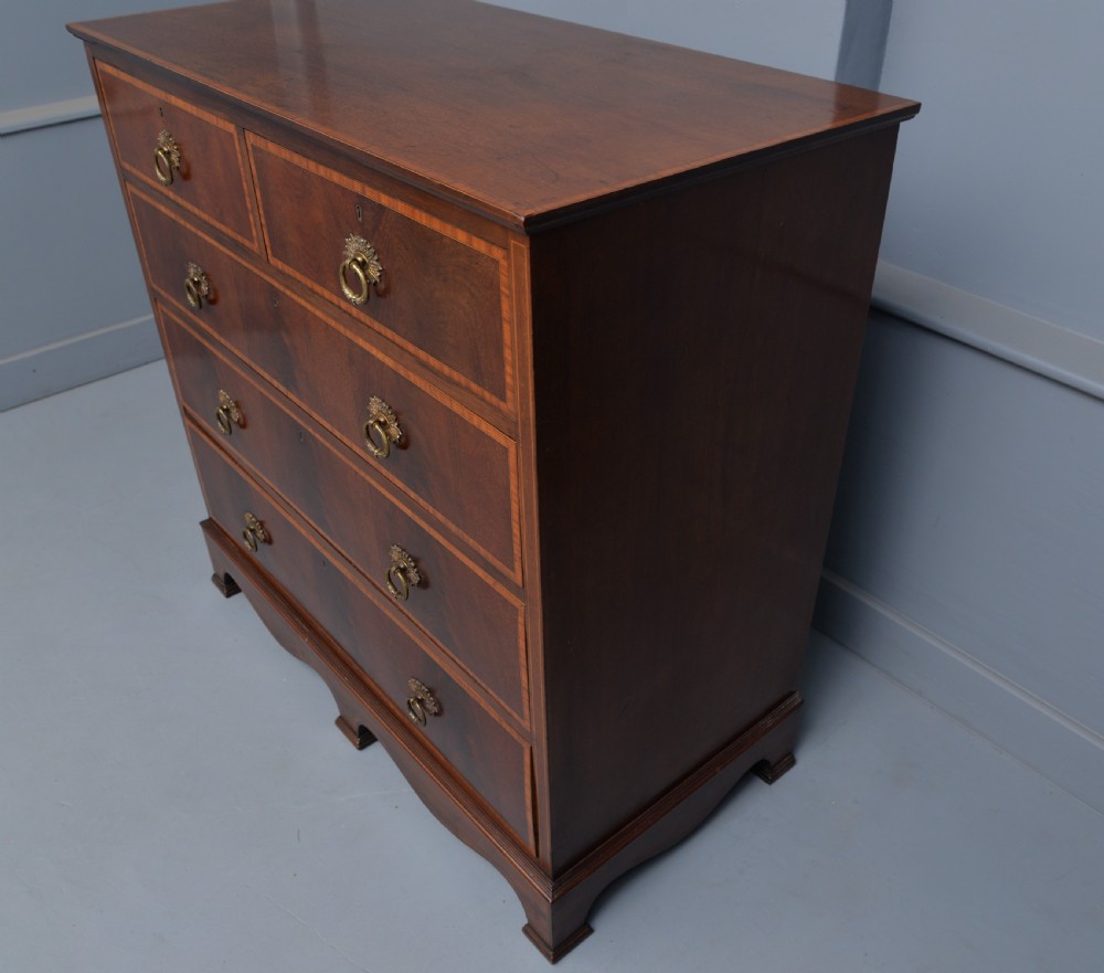 Fine Edwardian Mahogany Chest Of Drawers View VII