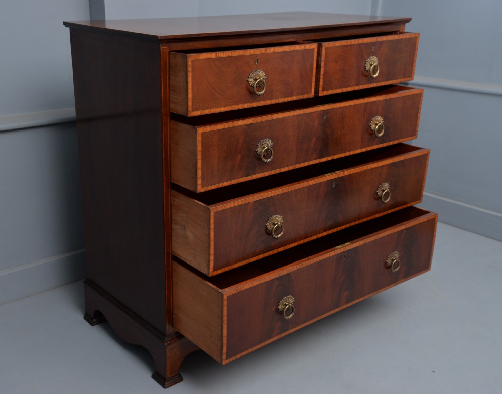 Fine Edwardian Mahogany Chest Of Drawers View VIII
