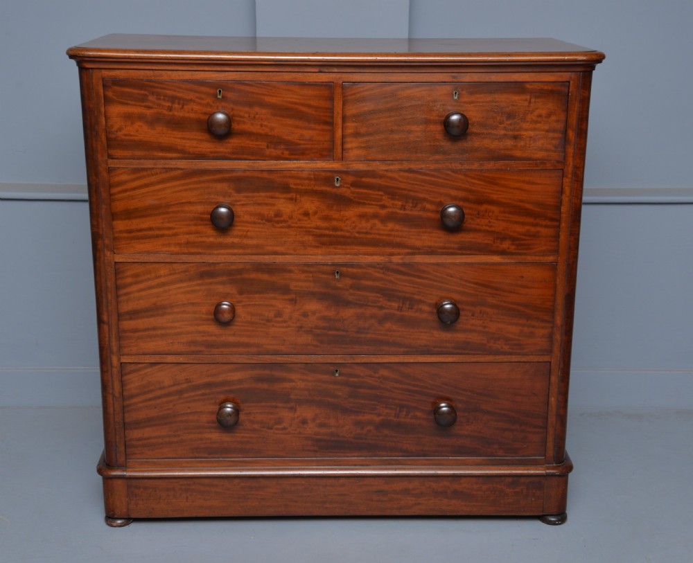 Handsome Victorian Mahogany Chest Of Drawers View II
