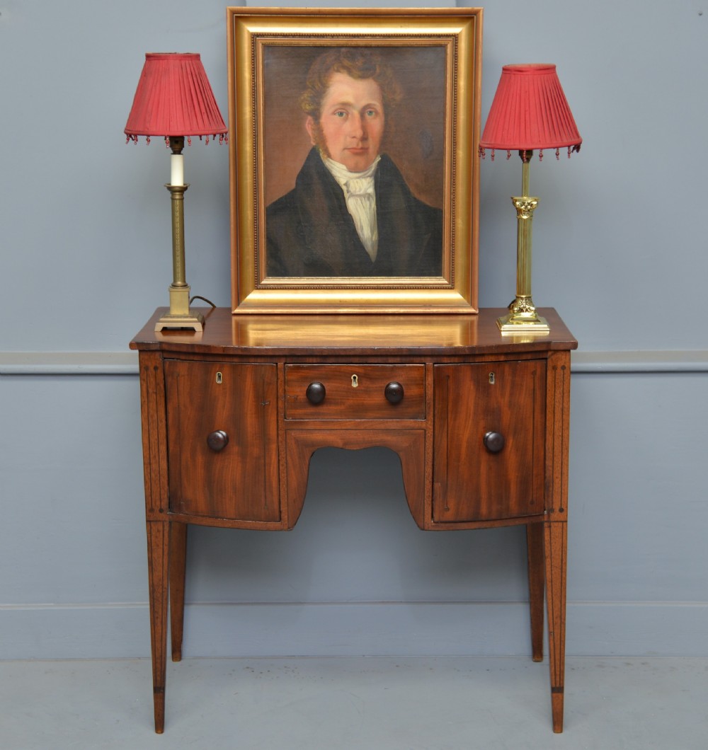 Delightful Little Solid Mahogany Mini Georgian Sideboard Table View II