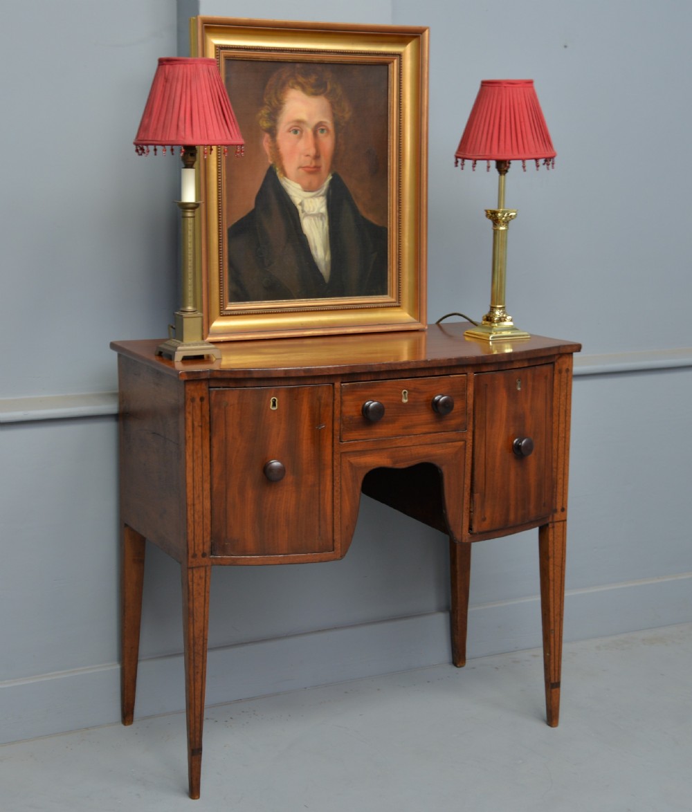 Delightful Little Solid Mahogany Mini Georgian Sideboard Table View III