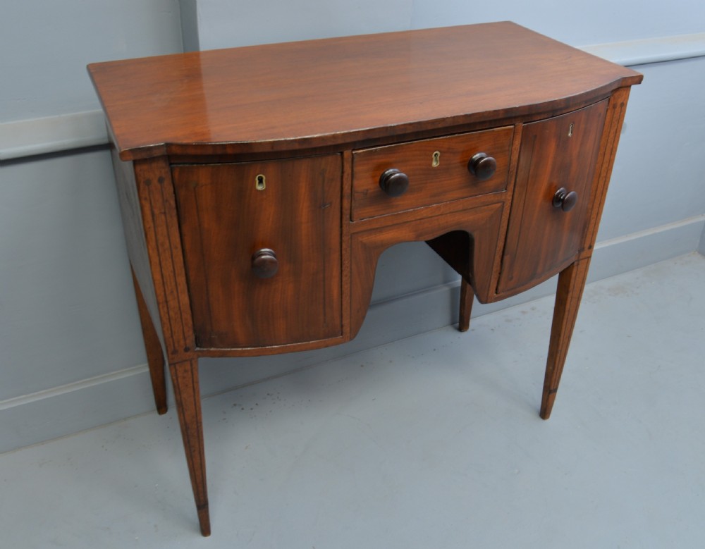 Delightful Little Solid Mahogany Mini Georgian Sideboard Table View IV