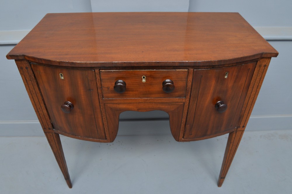 Delightful Little Solid Mahogany Mini Georgian Sideboard Table View V