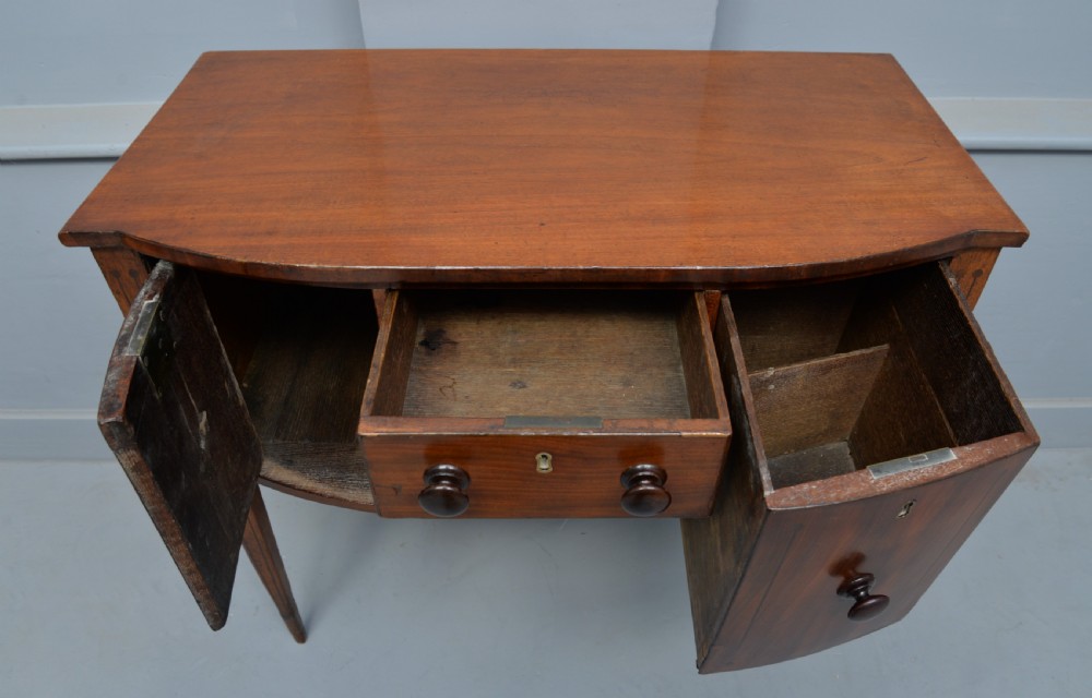 Delightful Little Solid Mahogany Mini Georgian Sideboard Table View VI