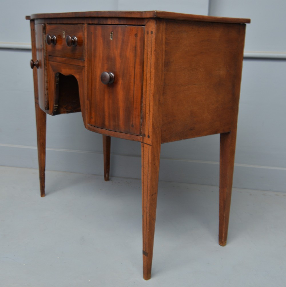 Delightful Little Solid Mahogany Mini Georgian Sideboard Table View IX