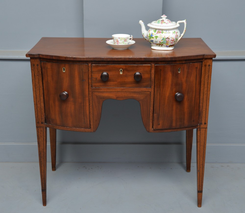 Delightful Little Solid Mahogany Mini Georgian Sideboard Table View XI