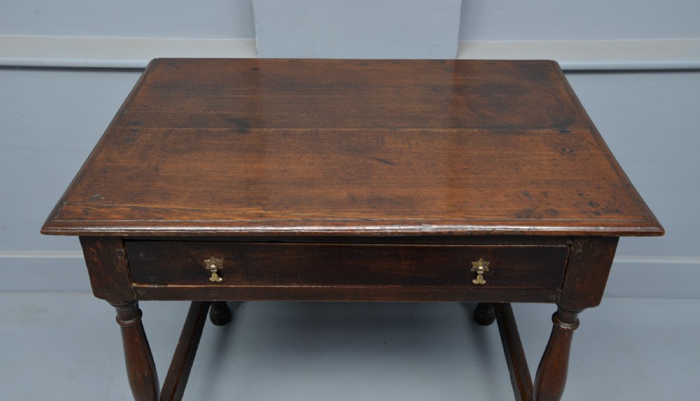 Charming 17th Century Oak Side Table View IV