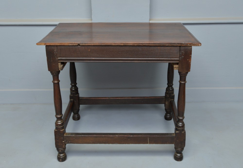 Charming 17th Century Oak Side Table View VIII