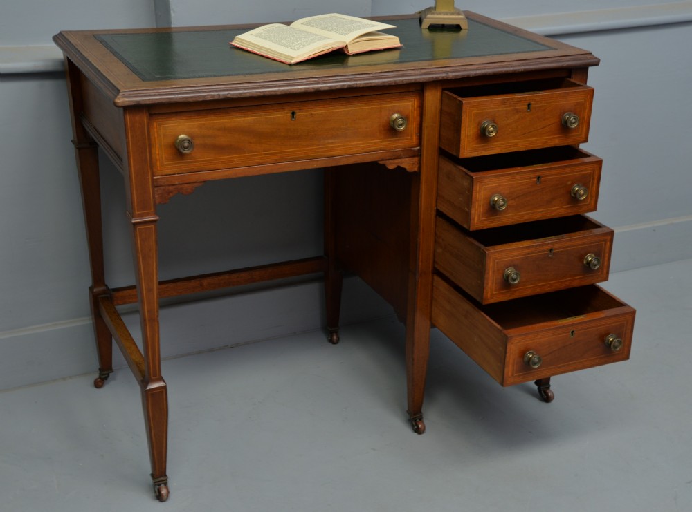 Elegant Edwardian Ladies Mahogany Writing Desk  View II