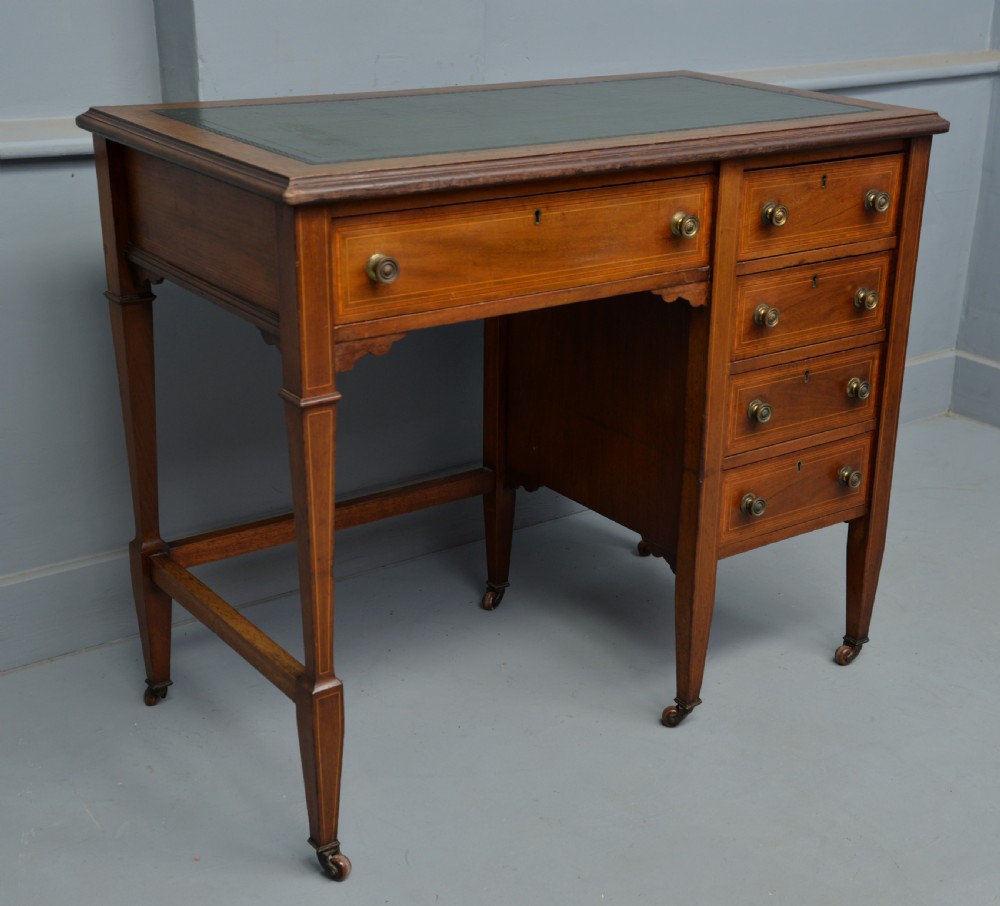 Elegant Edwardian Ladies Mahogany Writing Desk  View III