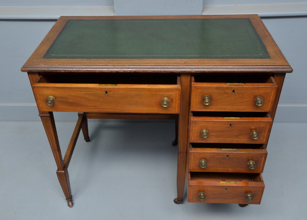 Elegant Edwardian Ladies Mahogany Writing Desk  View VII