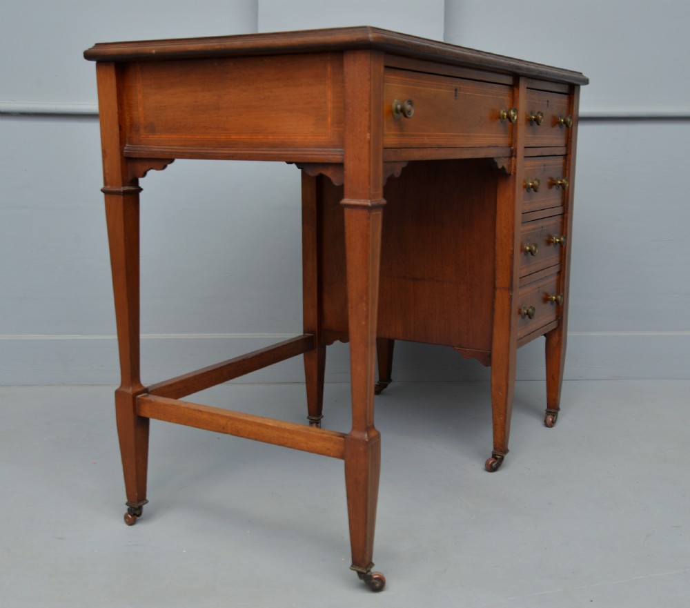 Elegant Edwardian Ladies Mahogany Writing Desk  View IX