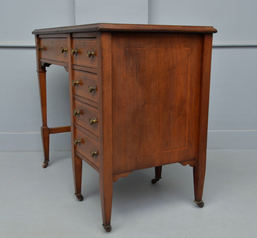 Elegant Edwardian Ladies Mahogany Writing Desk  View X