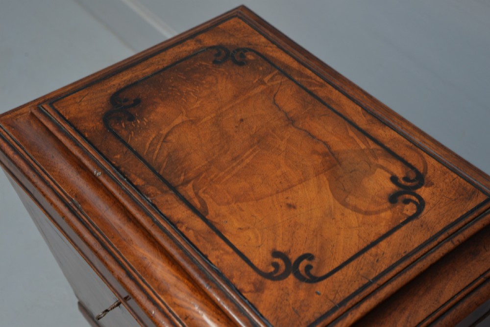Regency Mahogany & Ebony Sarcophagus Wine Cellarette View IV