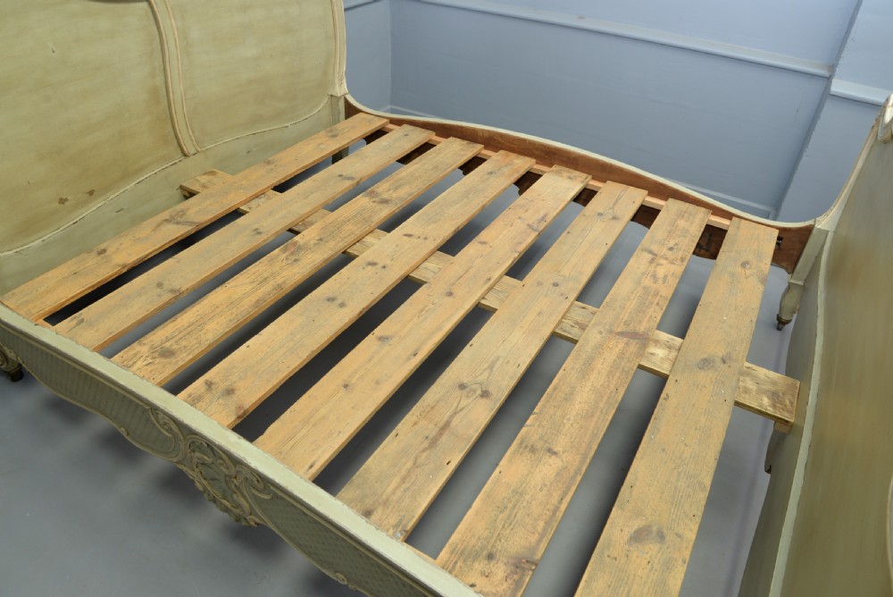 Fine Louis XV Rococo French Painted King-Size Bed View X