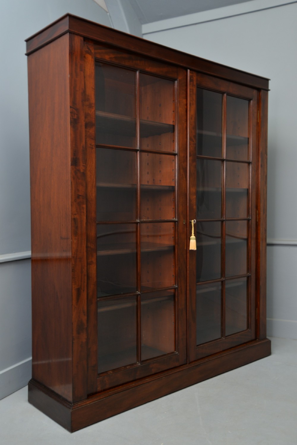 Early 19th Century Mahogany Glazed Bookcase View V