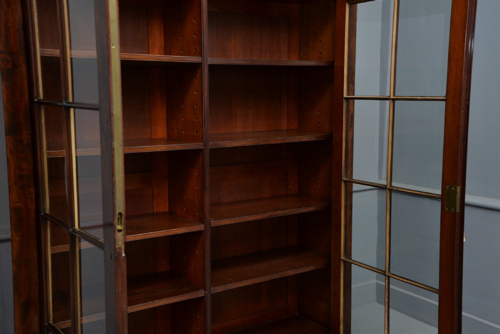 Early 19th Century Mahogany Glazed Bookcase View X
