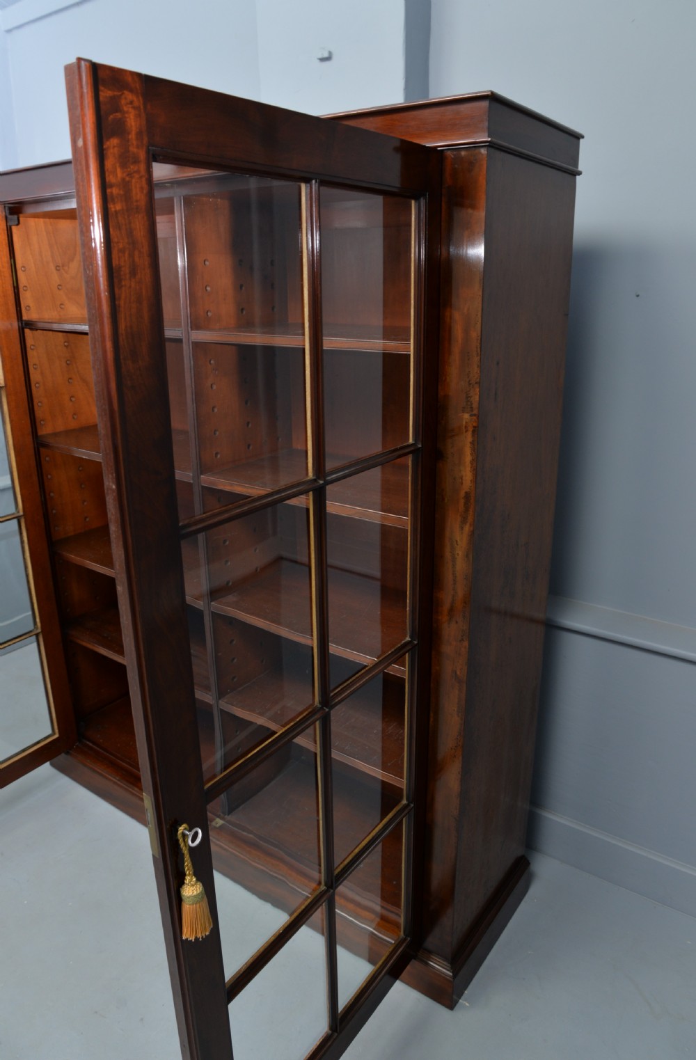 Early 19th Century Mahogany Glazed Bookcase View XI