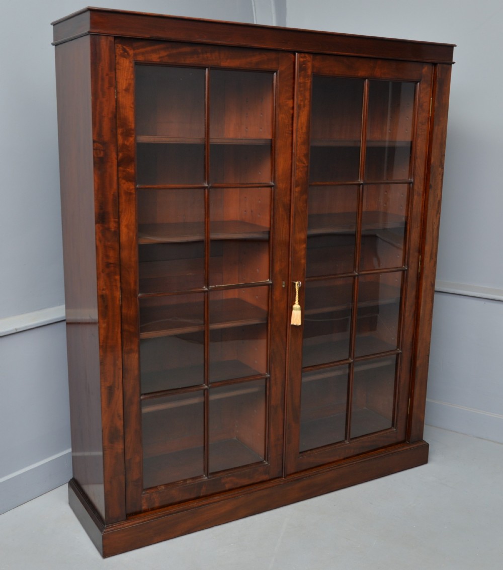 Early 19th Century Mahogany Glazed Bookcase View XII