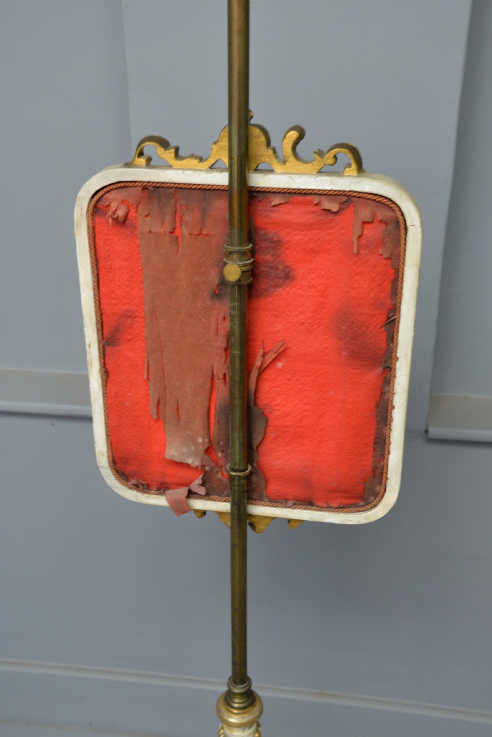 Regency Parcel Gilt Tapestry Pole Fire Screen View VIII