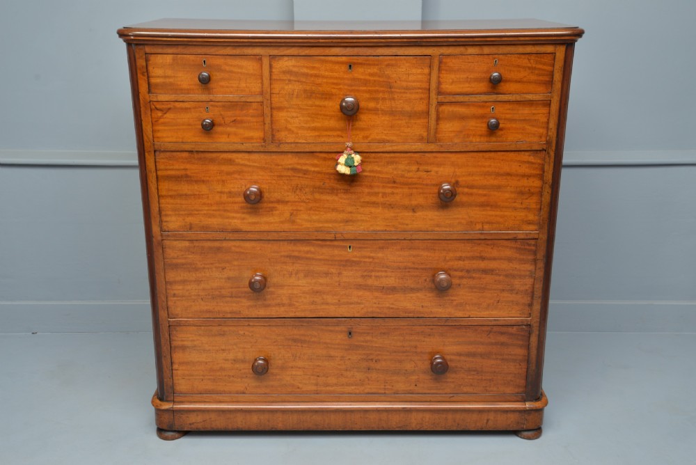 Superb Quality Large Victorian Mahogany  Maple & Co Chest Of Drawers View II