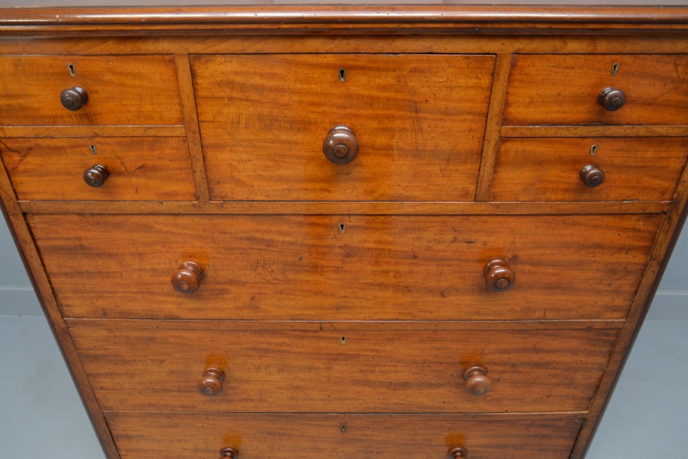 Superb Quality Large Victorian Mahogany  Maple & Co Chest Of Drawers View V
