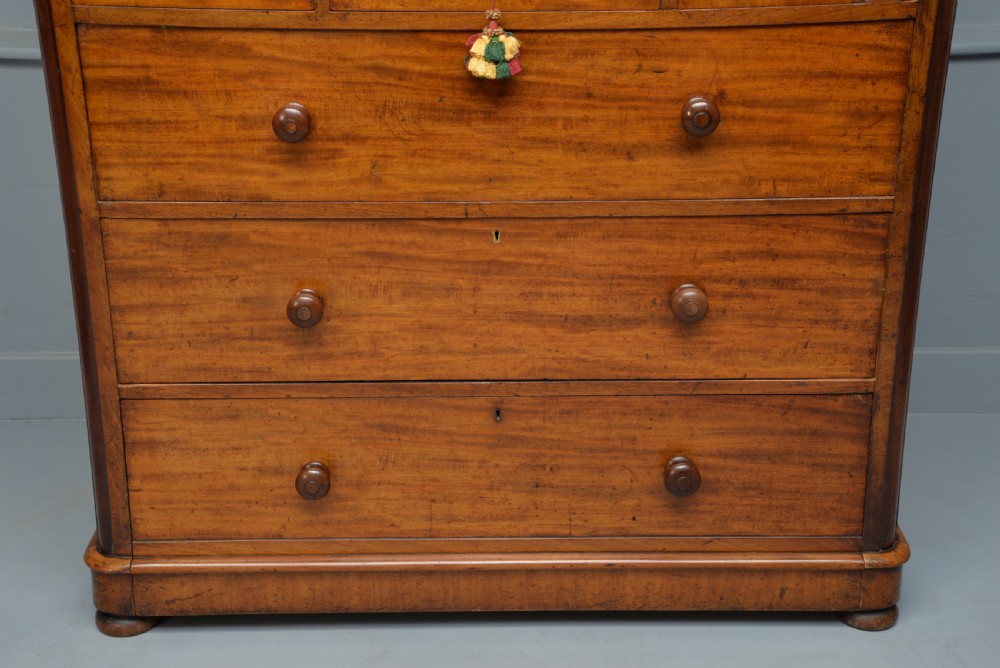 Superb Quality Large Victorian Mahogany  Maple & Co Chest Of Drawers View VI